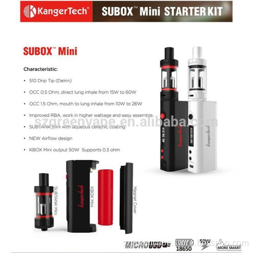 100% Original Kangertech Subox mini Kanger Subox Mini Starter Kit